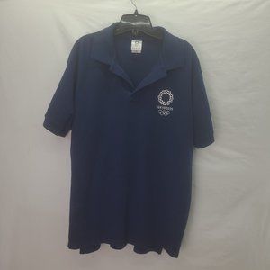 Olympics Tokyo 2020 Men's Polo Blue - Size XL